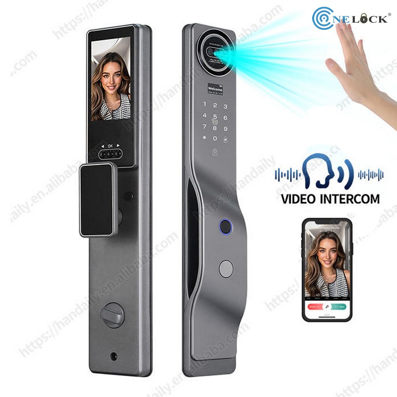 Khóa cửa mở bằng lòng bàn tay Khánh Hòa - Lắp cho cửa gỗ