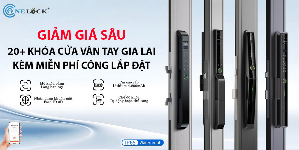 Khóa cửa vân tay Gia Lai mới nhất