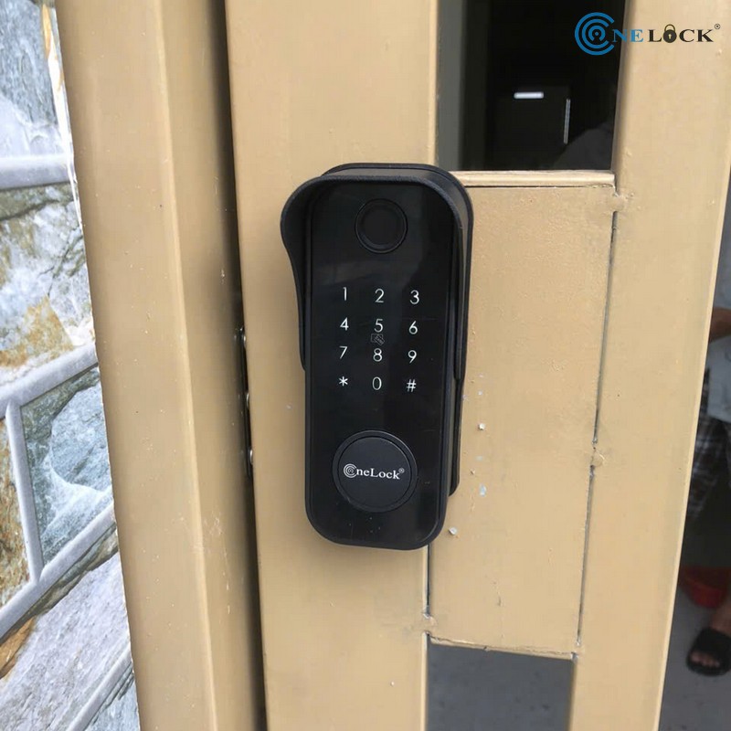 Khóa vân tay chống nước ĐIện Biên - Lắp cho cửa sắt