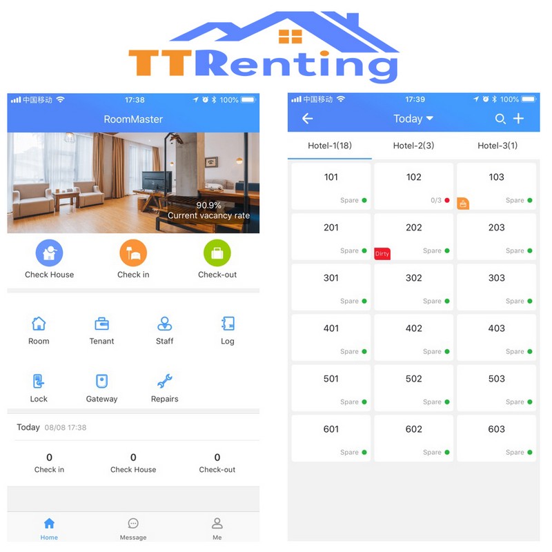 Phần mềm quản lý khóa khách sạn TTRenting