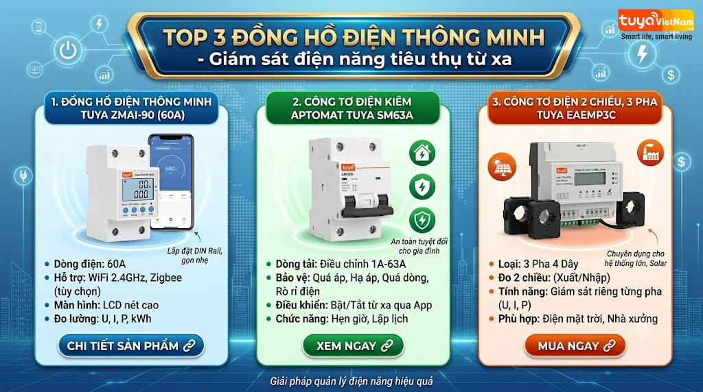 Top 3 Dong ho dien thong minh